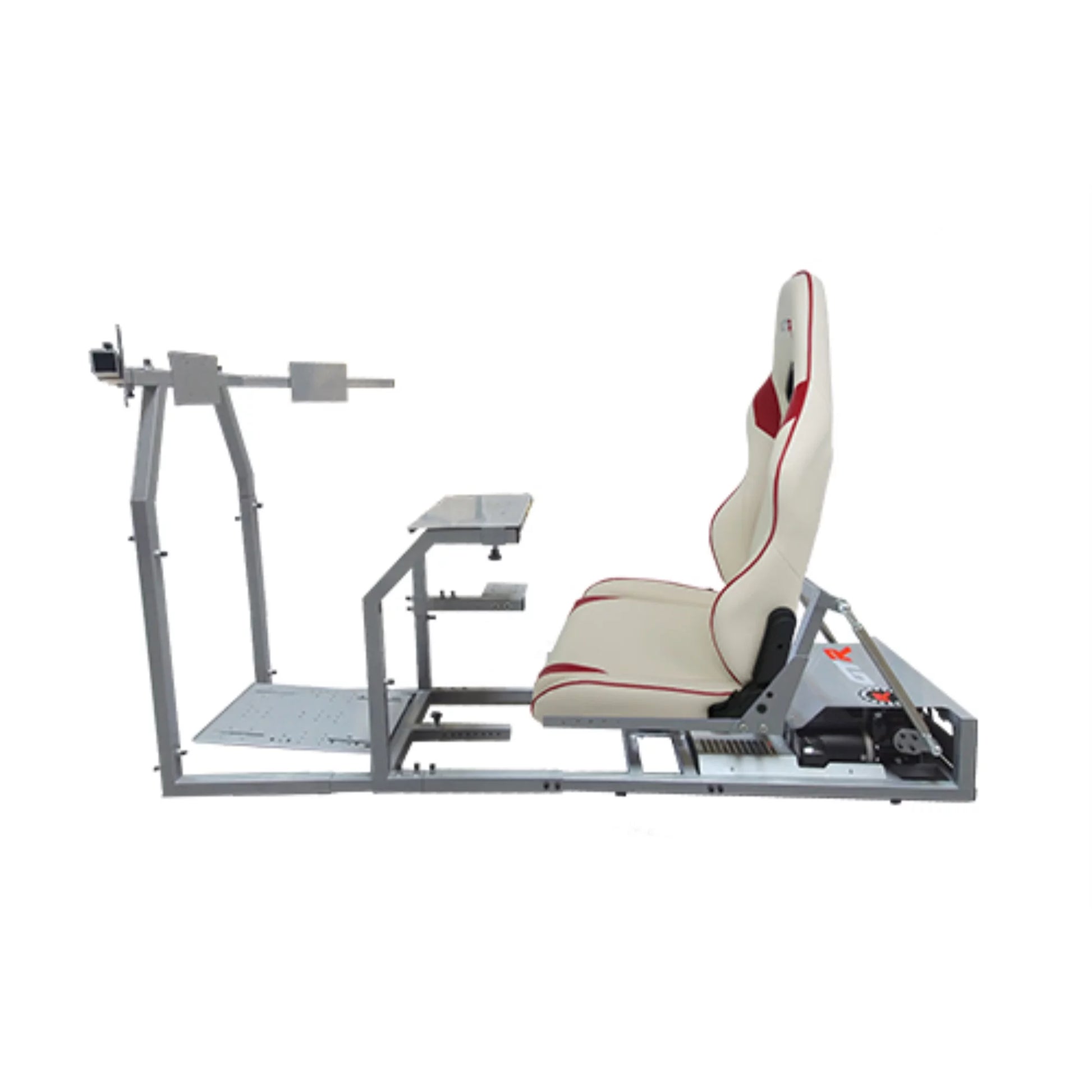 GTM Model Silver Frame White/Red Seat