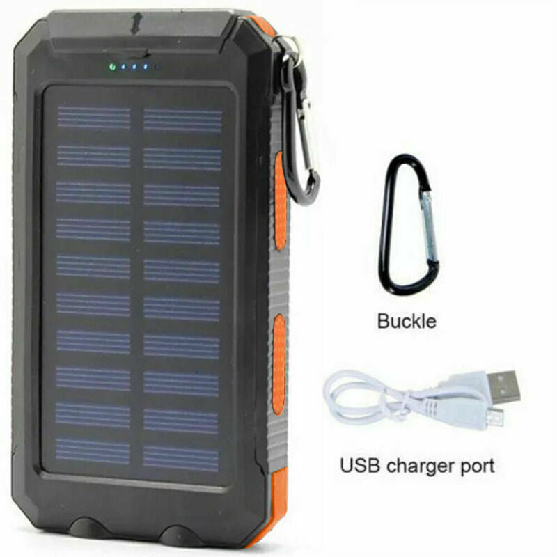 Super 20000Mah USB Portable Charger Solar Power Bank for Iphone Cell Phone 2024