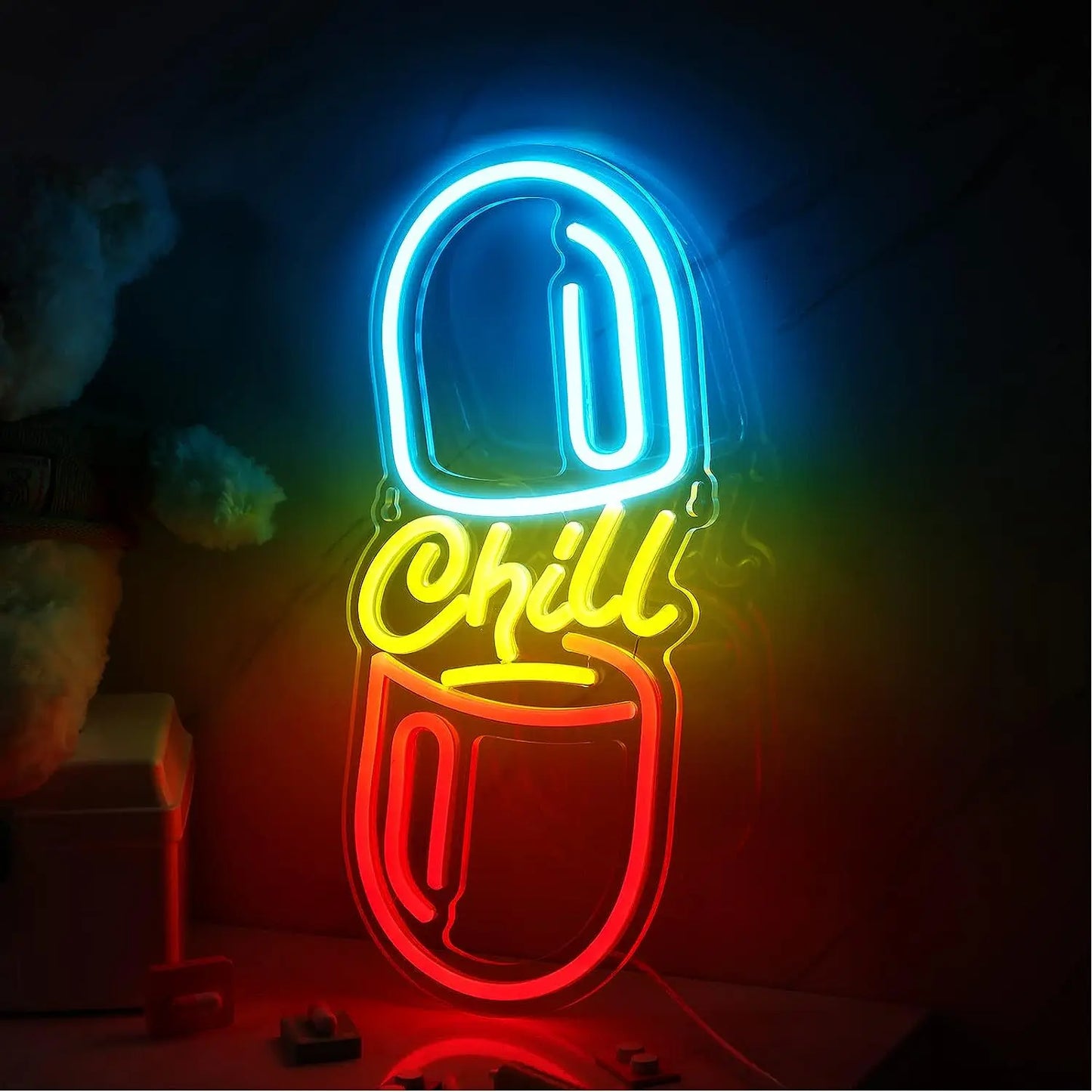 Neon Sign for Wall Decor Lighting LED Neon Light Preppy Aesthetic Cowboy Room Decor for Girls Women Bedroom Dorm Art Wall Decor