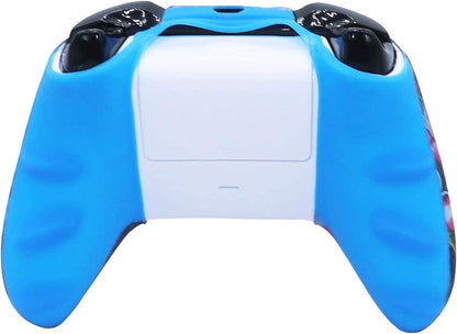 Controller Skin, Anti-Slip Silicone Controller Cover Protector Case Compatible for Xbox 1 Wireless/Wired Gamepad Joystick with 4 Thumb Grips Caps and Black Pro Thumb Grip X 8.