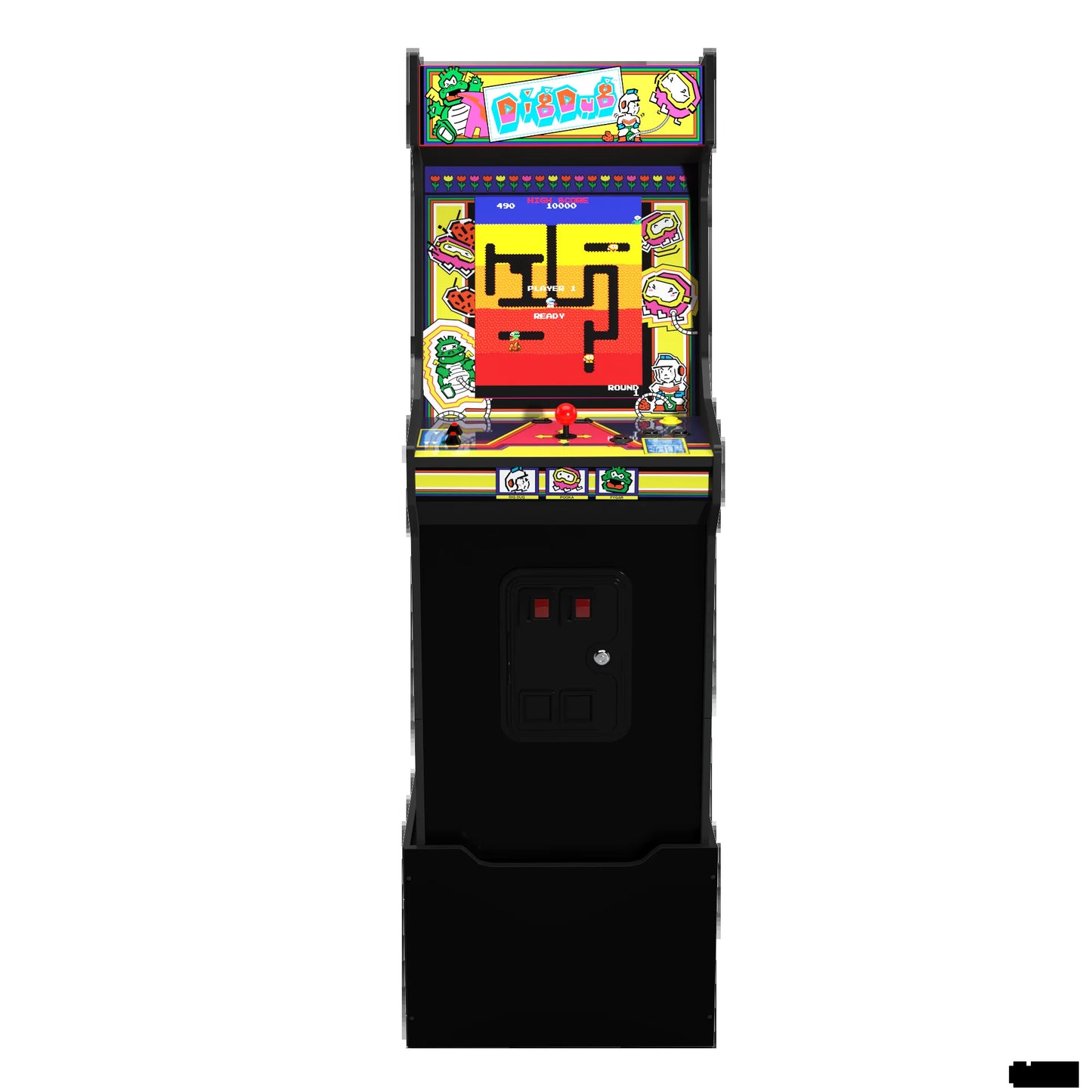 Dig Dug Bandai Namco Legacy Edition Arcade with Riser and Light-Up Marquee