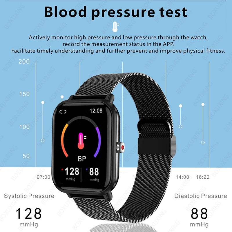 2023 New Smart Watch Men Blood Oxygen Monitoring Sports Fitness Watch Man Woman Body Temperature Monitor Smart Watch for Xiaomi