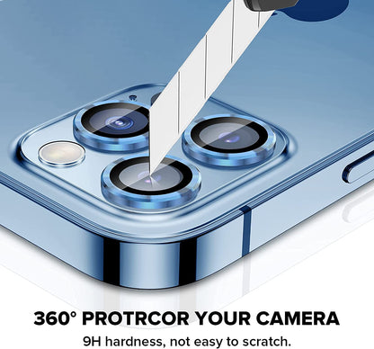 Compatible for Iphone 13 Pro Max(6.7’’) Iphone 13 Pro(6.1’’) 2021 Camera Lens Protector, 9H Tempered Glass Film Full Cover Sticker Accessories for Iphone 13 Pro/Pro Max.