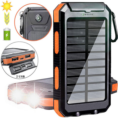 2023 Super USB Portable Charger Solar Power Bank for Cell Phone