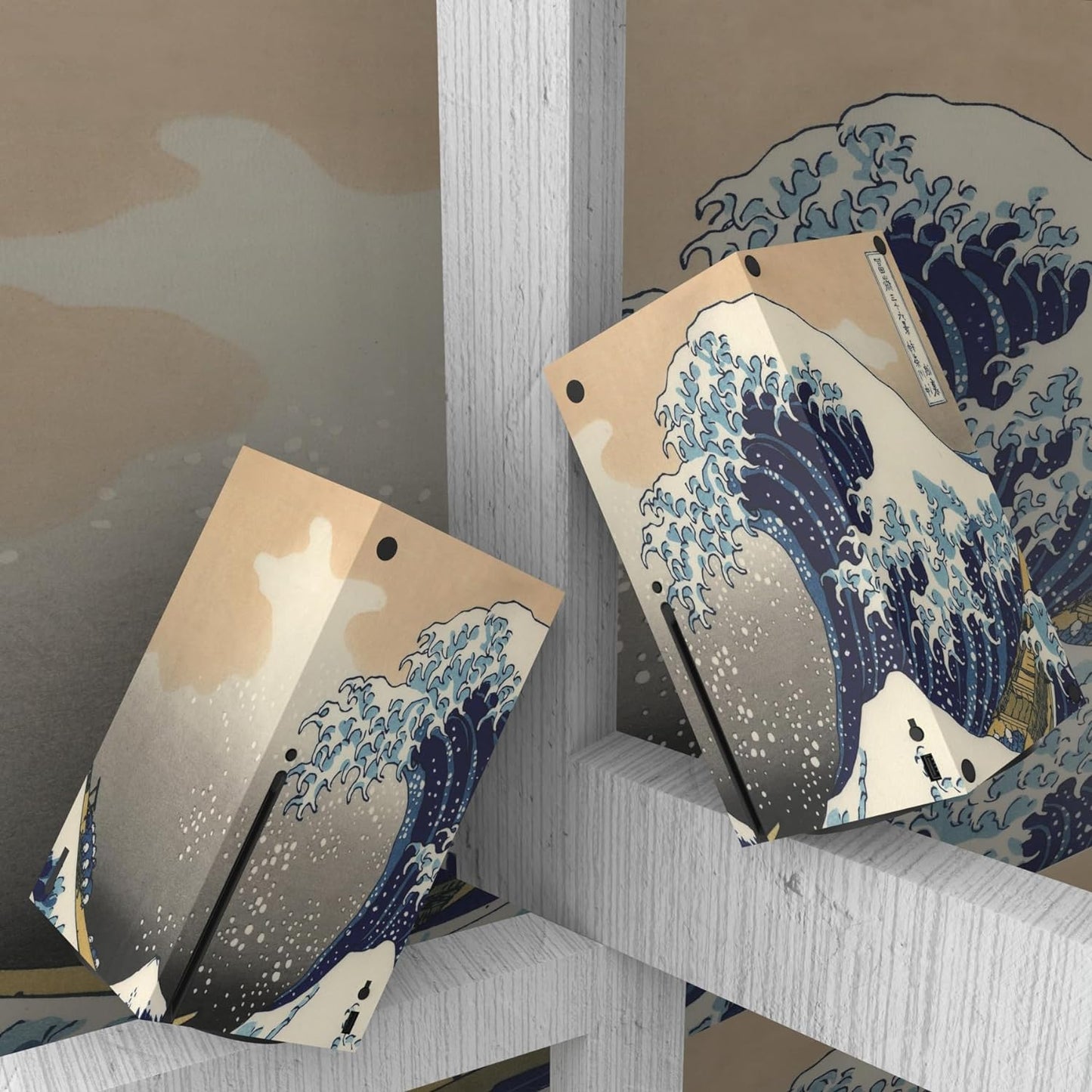 the Great Wave Custom Vinyl Skins for Xbox Core Wireless Controller, Wrap Decal Cover Stickers for Xbox Series X Console Controller