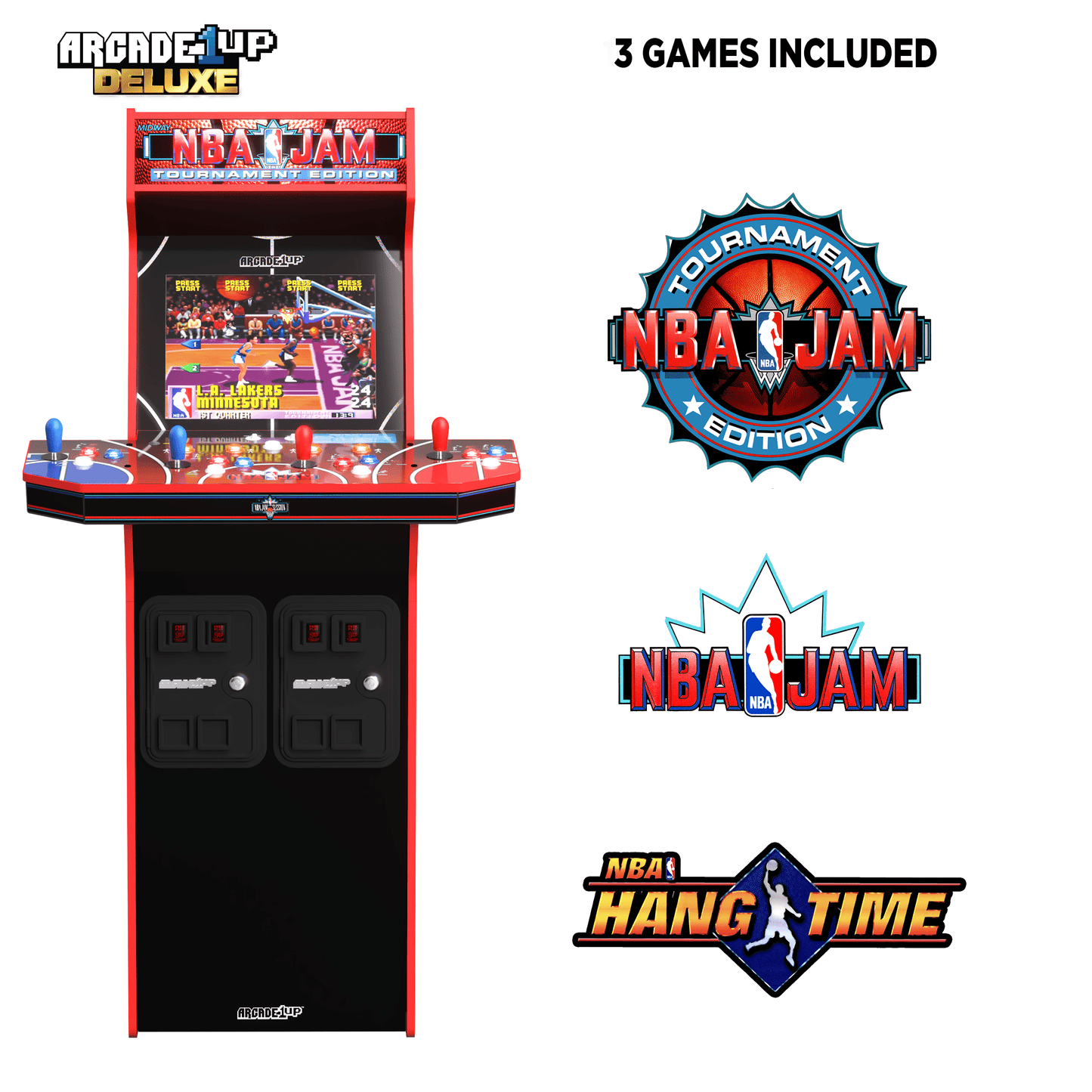 NBA Jam 30Th Anniversary Deluxe Arcade Machine 3 Games in 1 (4 Player)