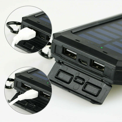 Super 20000Mah USB Portable Charger Solar Power Bank for Iphone Cell Phone 2024