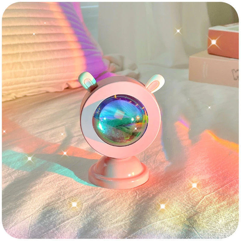 LTOON Mini Sunset Light Net Red Sunset Light Floor-To-Ceiling Photo Projection Dusk Warm Light Dawn Dawn Light USB Night Light