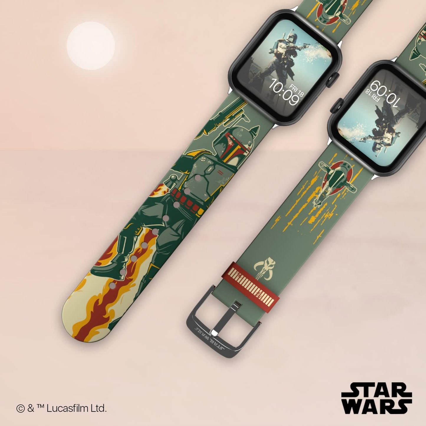 Star Wars: the Mandalorian Officially Licensed Smartwatch Band (Watch Not Included)