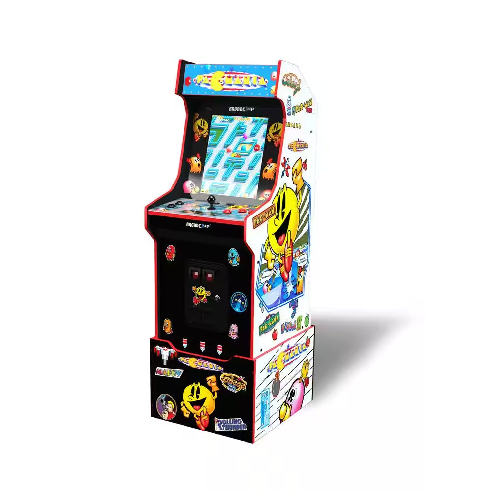 Pacman Customizable Arcade Featuring Pac-Mania 100 Bonus Stickers