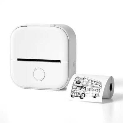 Mini Pocket Printer, Portable Mini Thermal Printer, Wireless Bluetooth Photo Printer, Portable Sticker Printer Diy Scrapbook