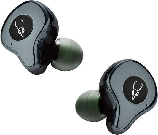 True Wireless Earbuds Bluetooth 5.0 Headphones - Besue Deep Bass Wireless Headphones for Sport/Workout, Noise Cancelling Bluetooth Earbuds for Galaxy/Iphone/Android 30H with Wireless Charging