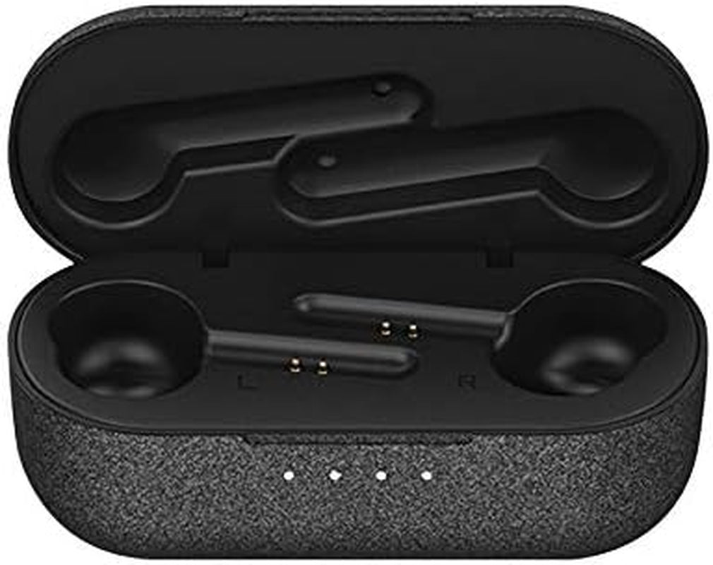 True Wireless Earbuds, 5.0 Bluetooth, IPX5 Water Reistance, Noise Canceling, Touch Control (Black)