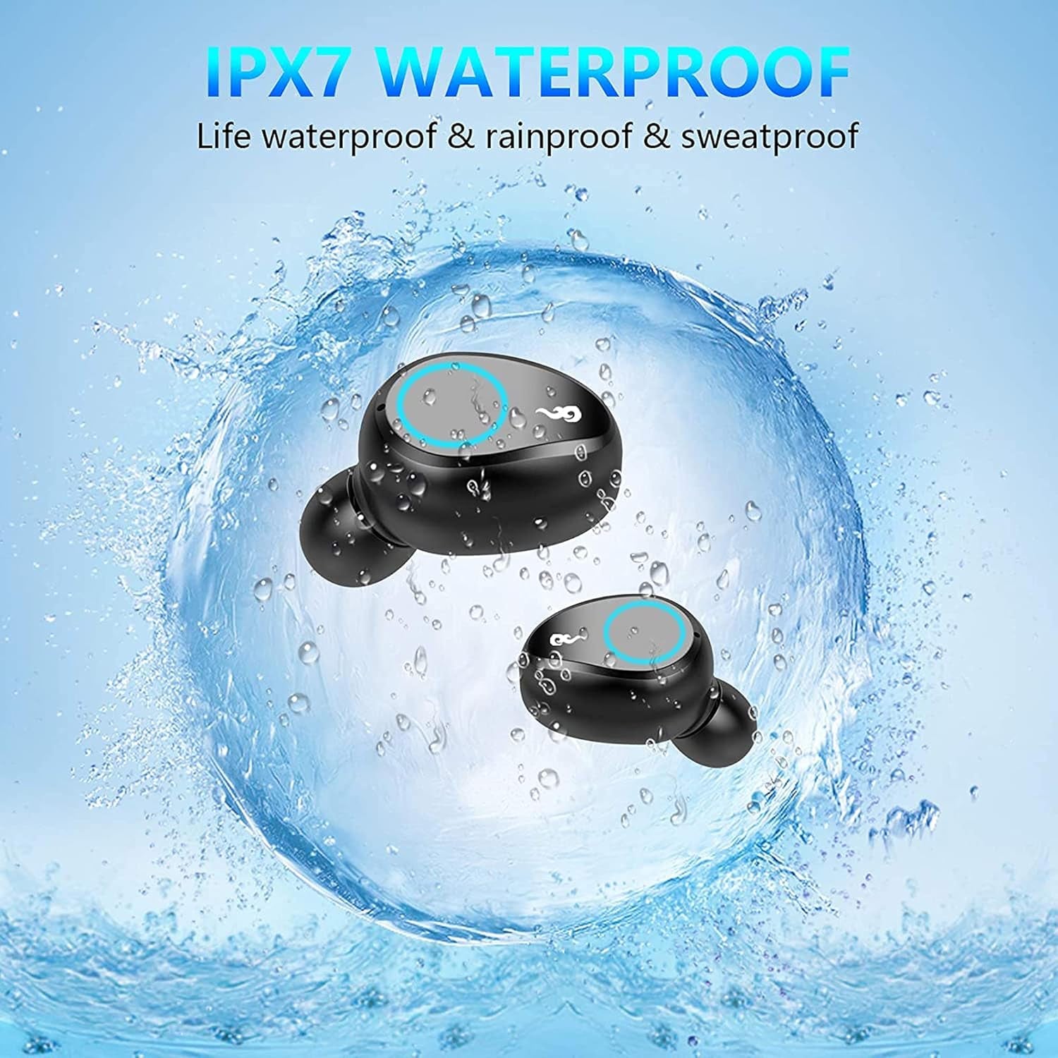 Wireless Bluetooth Earbuds for Samsung, All Galaxy S24/Ultra/S23/S23+/S23 Ultra /S22/Ultra/S22+/S21/Ultra/S21+/S20/5G /Galaxy A/Note/Z Flip & Fold, F9 TWS & IPX7 Waterproof 2000Mah Case