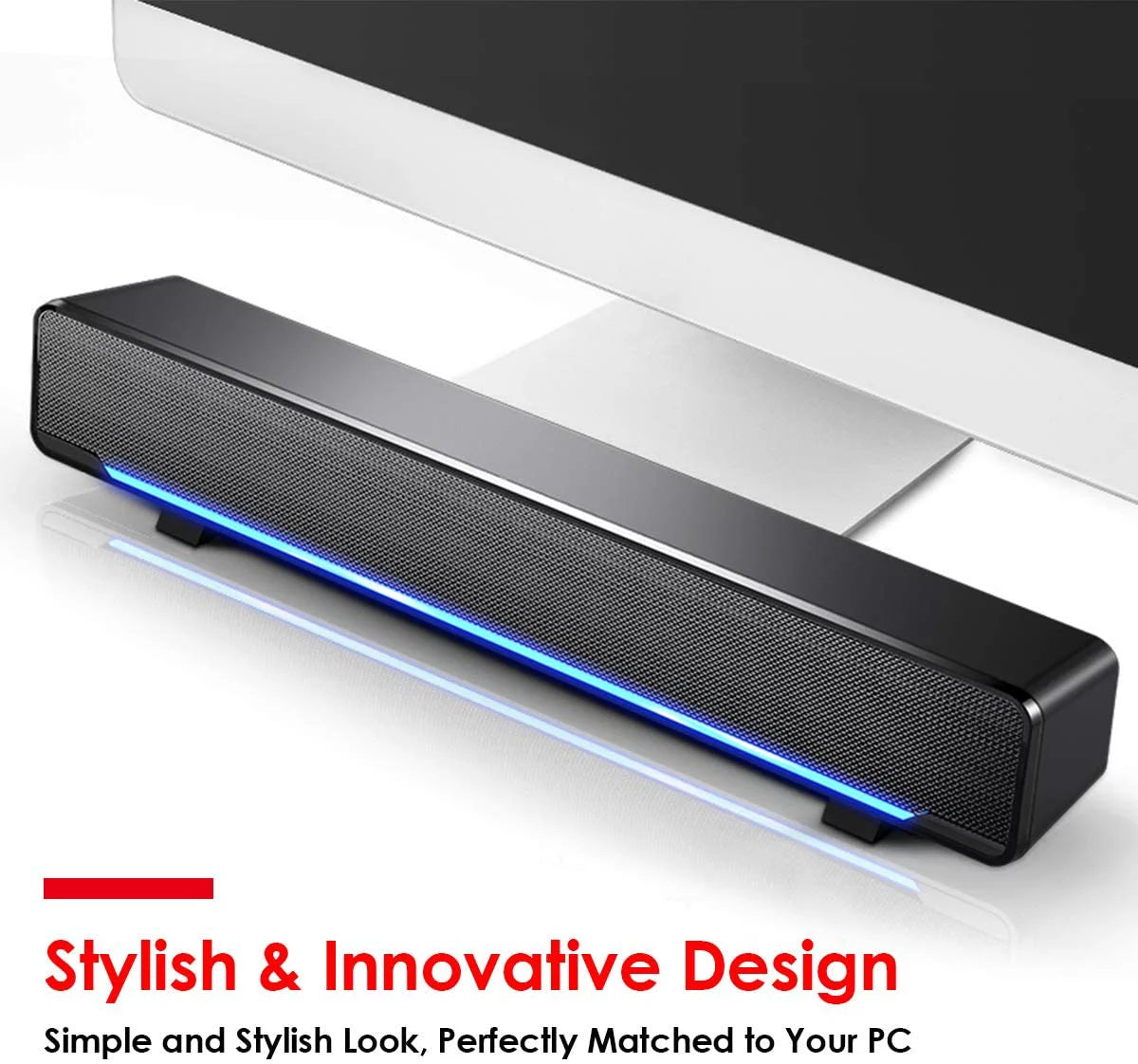 Computer Speakers 3.5Mm USB Powered Soundbar