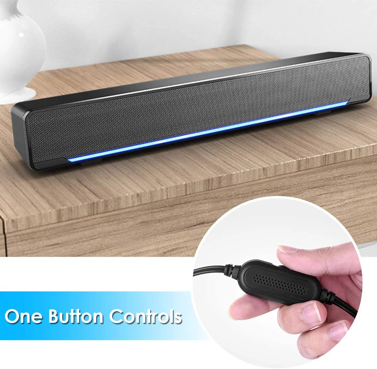 Computer Speakers 3.5Mm USB Powered Soundbar