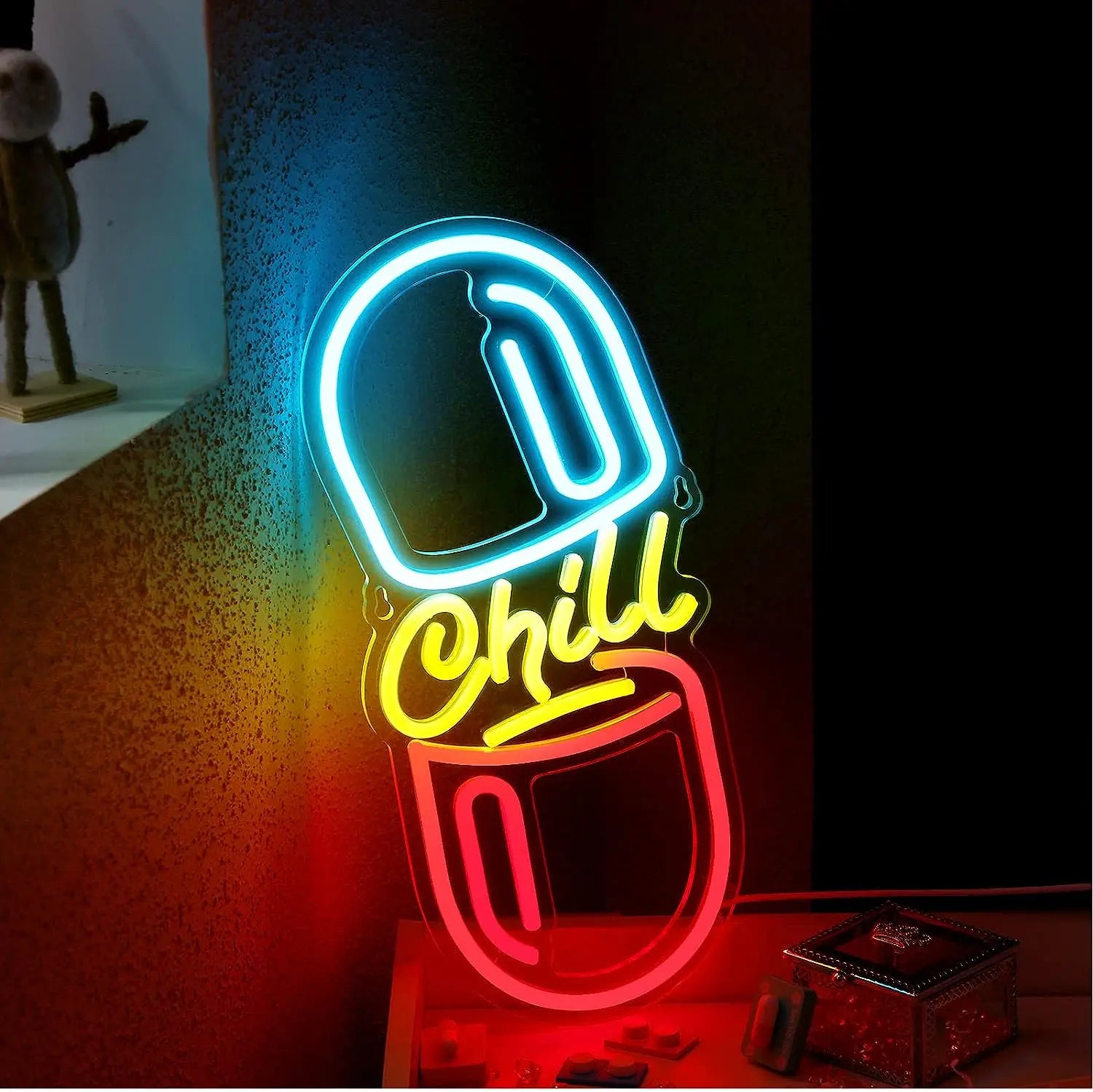 Neon Sign for Wall Decor Lighting LED Neon Light Preppy Aesthetic Cowboy Room Decor for Girls Women Bedroom Dorm Art Wall Decor