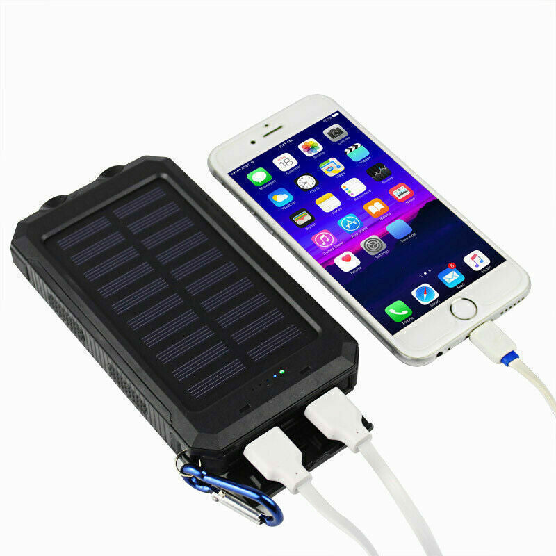 Super 20000Mah USB Portable Charger Solar Power Bank for Iphone Cell Phone 2024