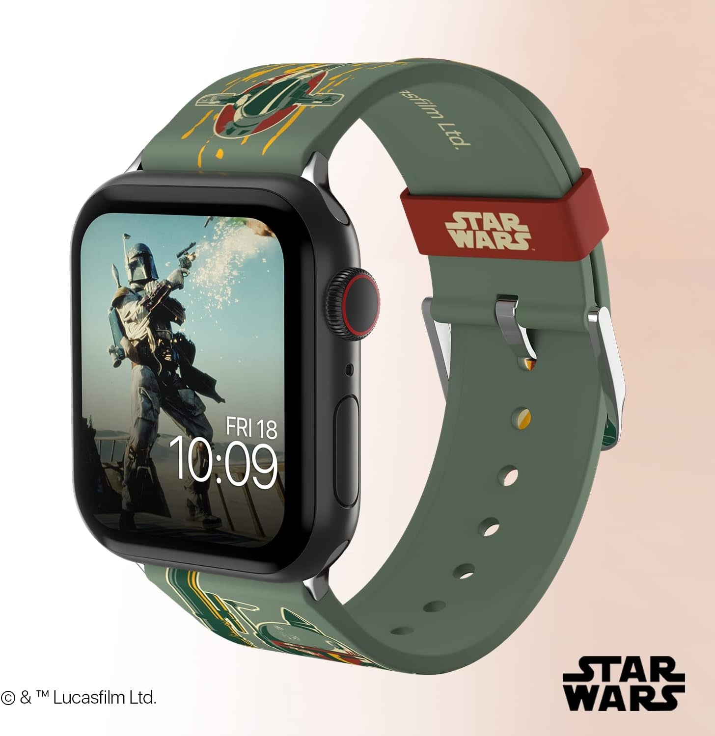 Star Wars: the Mandalorian Officially Licensed Smartwatch Band (Watch Not Included)