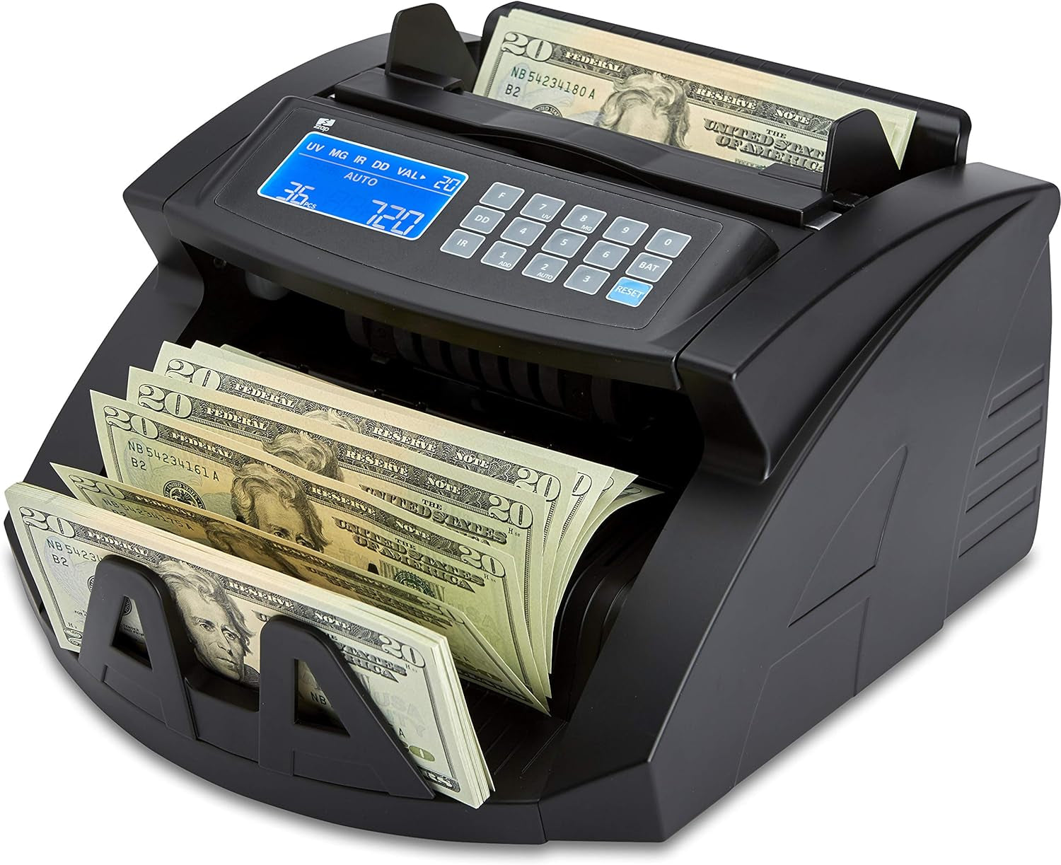 Bill Value Counter & Counterfeit Detector - Money Cash Currency Machine (Nc20I)