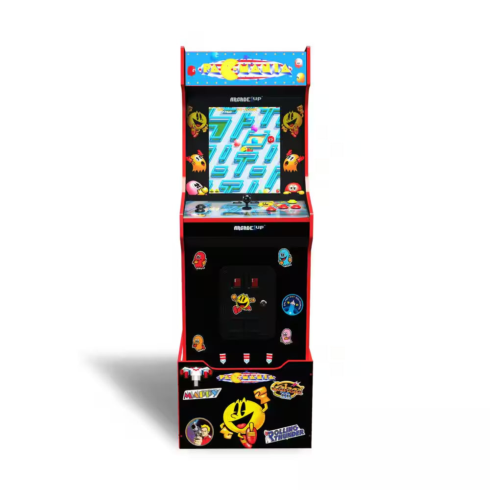 Pacman Customizable Arcade Featuring Pac-Mania 100 Bonus Stickers