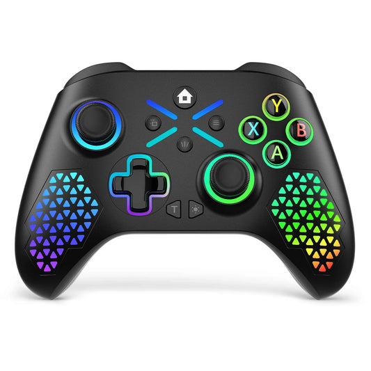 Wireless Xbox Controller for Xbox One, with RGB LED Support Button Mapping and Turbo Function Compatible with Xbox One, Xboxone X/S, Xbox Series X/S ,Windows PC (Black)