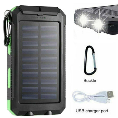 Super 20000Mah USB Portable Charger Solar Power Bank for Iphone Cell Phone 2024