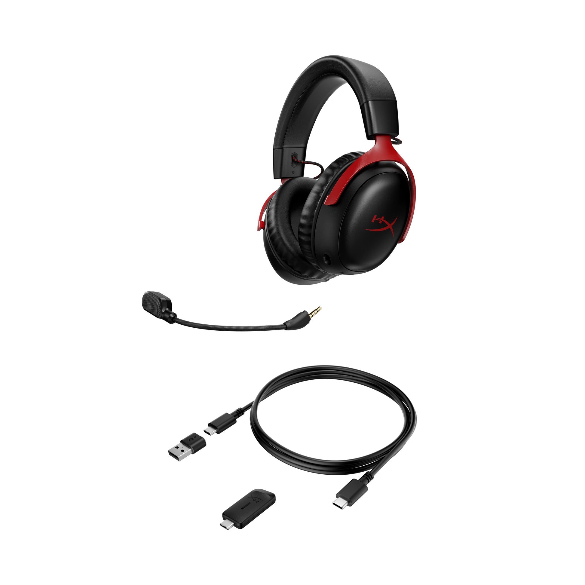 Cloud III Wireless Over-Ear Gaming Headset, Red