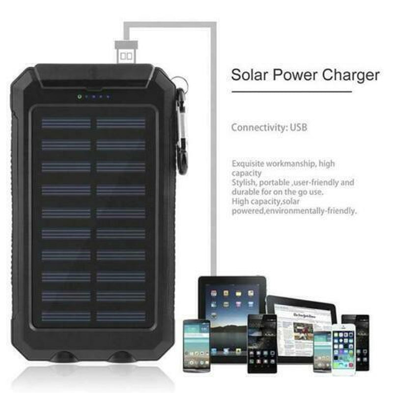 Super 20000Mah USB Portable Charger Solar Power Bank for Iphone Cell Phone 2024