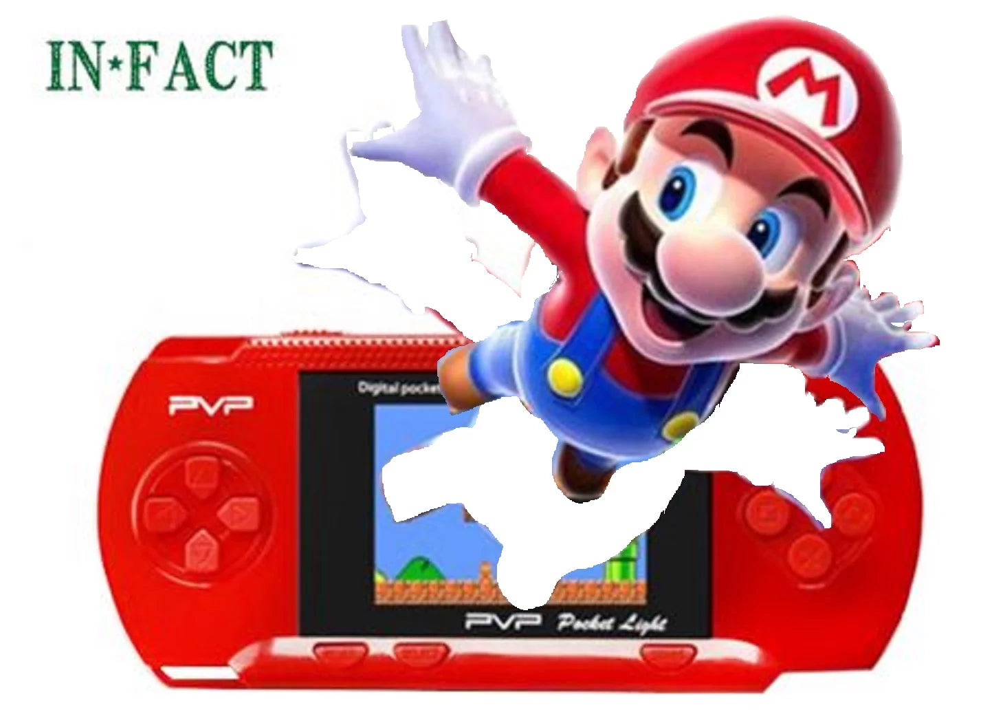 PXP3 Slim Station Portable Handheld Built-In Video Game Gaming Console Player Retro Games (RED)