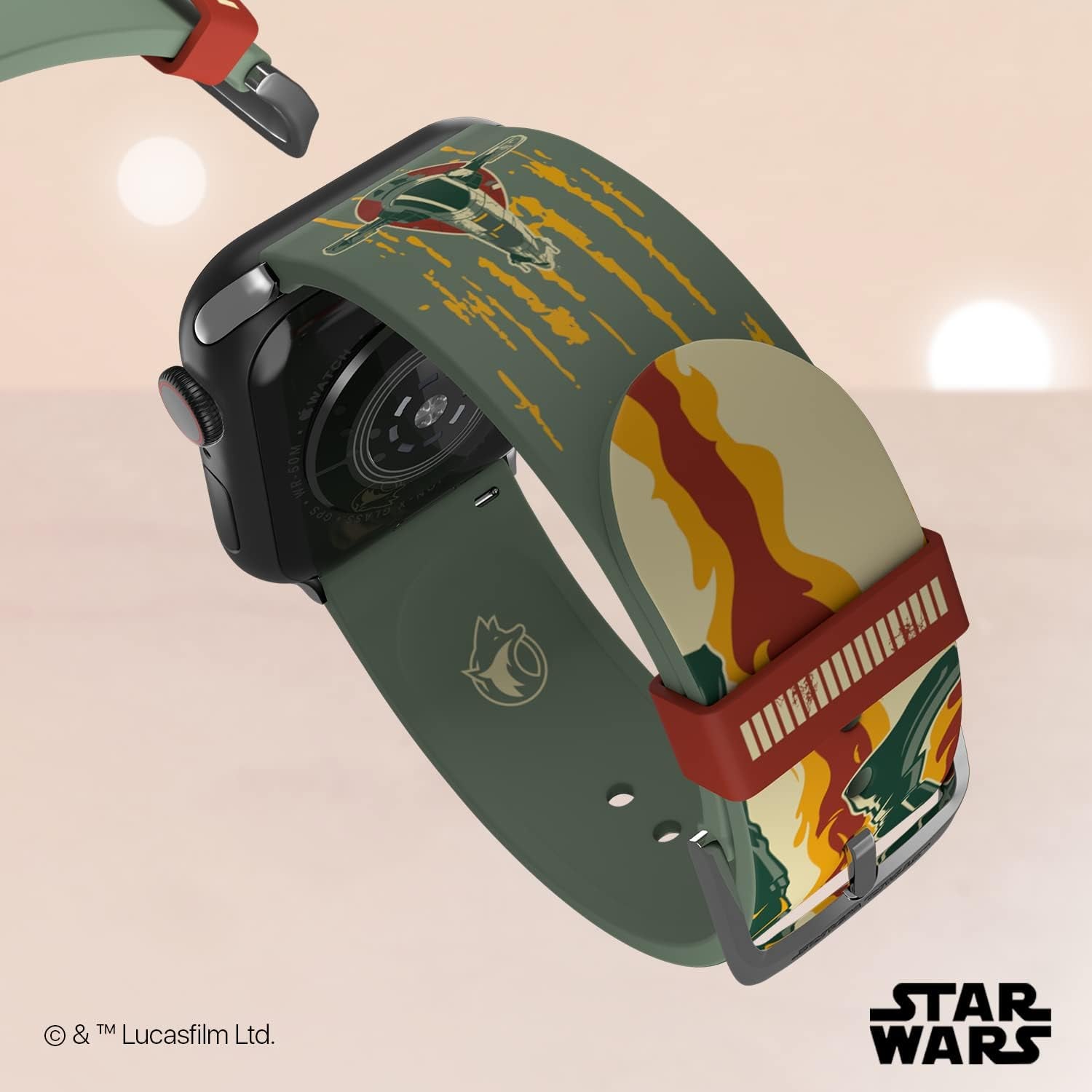 Star Wars: the Mandalorian Officially Licensed Smartwatch Band (Watch Not Included)