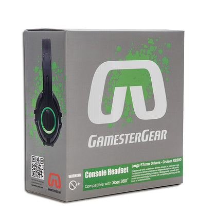 Cruiser XB200 Stereo Gaming Headset with Detachable Boom Mic for Xbox 360