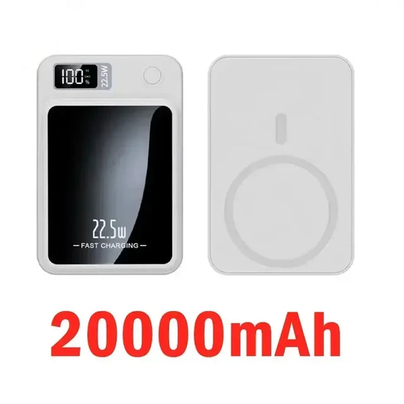 50000Mah Portable Macsafe Magnetic Power Bank Fast Wireless Charger for Iphone 12 13 14 Pro Max External Auxiliary Battery Pack