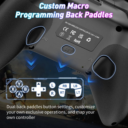 Wireless Xbox Controller for Xbox One, with RGB LED Support Button Mapping and Turbo Function Compatible with Xbox One, Xboxone X/S, Xbox Series X/S ,Windows PC (Black)